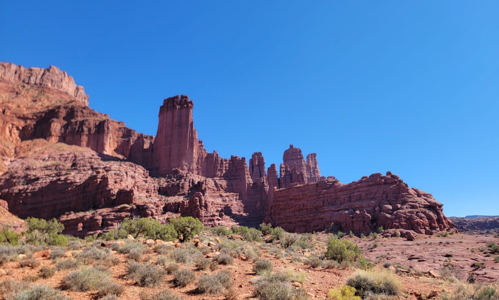 A photo of the Fisher Towers